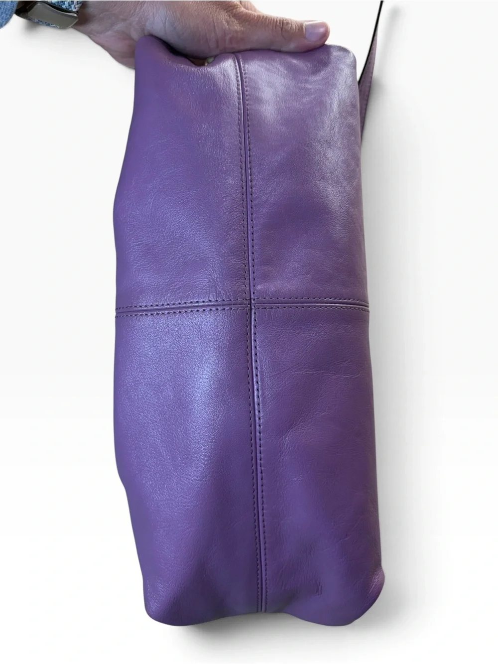 Coach 2012 Ashley F19761 Purple Leather Convertible Hobo Shoulder Crossbody Bag
